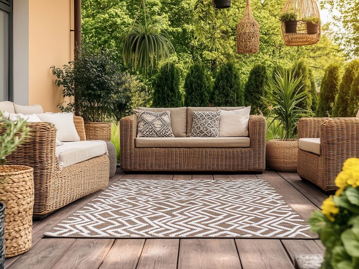 OutdoorTeppich von Tchibo Wird zum Blickfang auf Balkon und Terrasse